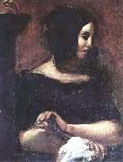 Eugene Delacroix George Sand oil